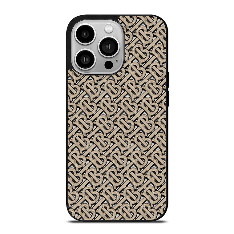 BURBERRY EMBLEM PATTERN LOGO iPhone 14 Pro Case Cover