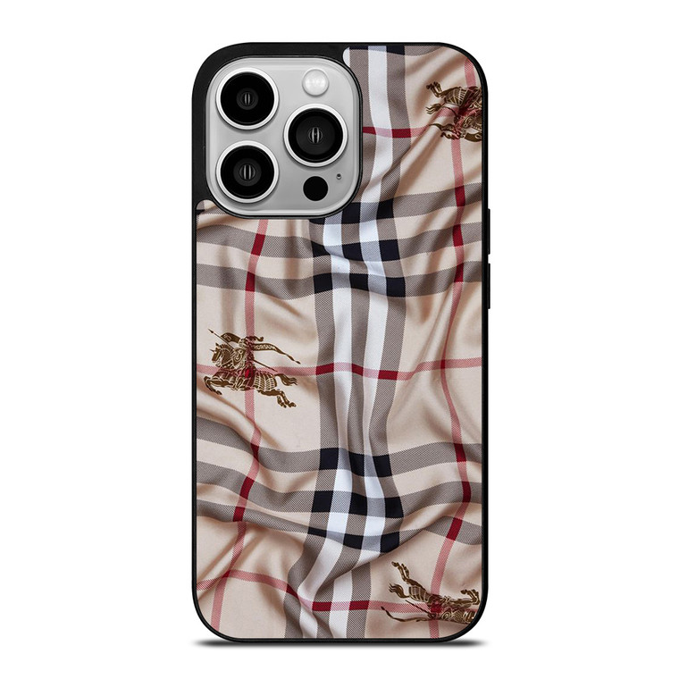 BURBERRY FABRIC iPhone 14 Pro Case Cover