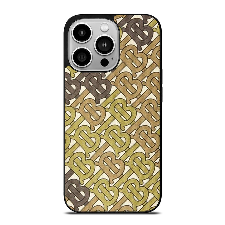 BURBERRY LOGO PATTERN EMBLEM iPhone 14 Pro Case Cover