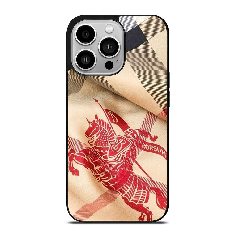 BURBERRY LONDON PATTERN LOGO EMBLEM iPhone 14 Pro Case Cover