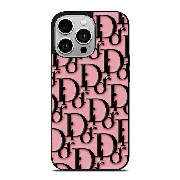 CHRISTIAN DIOR LOGO BLACK PINK iPhone 14 Pro Case Cover