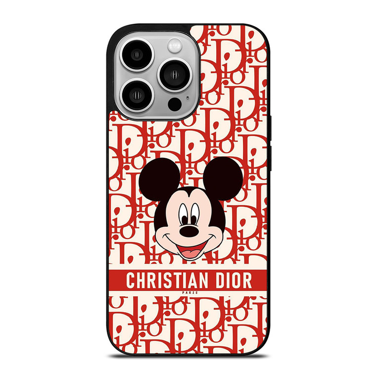CHRISTIAN DIOR MICKEY MOUSE iPhone 14 Pro Case Cover