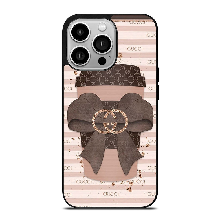 GUCCI LOGO RIBBON CUP iPhone 14 Pro Case Cover