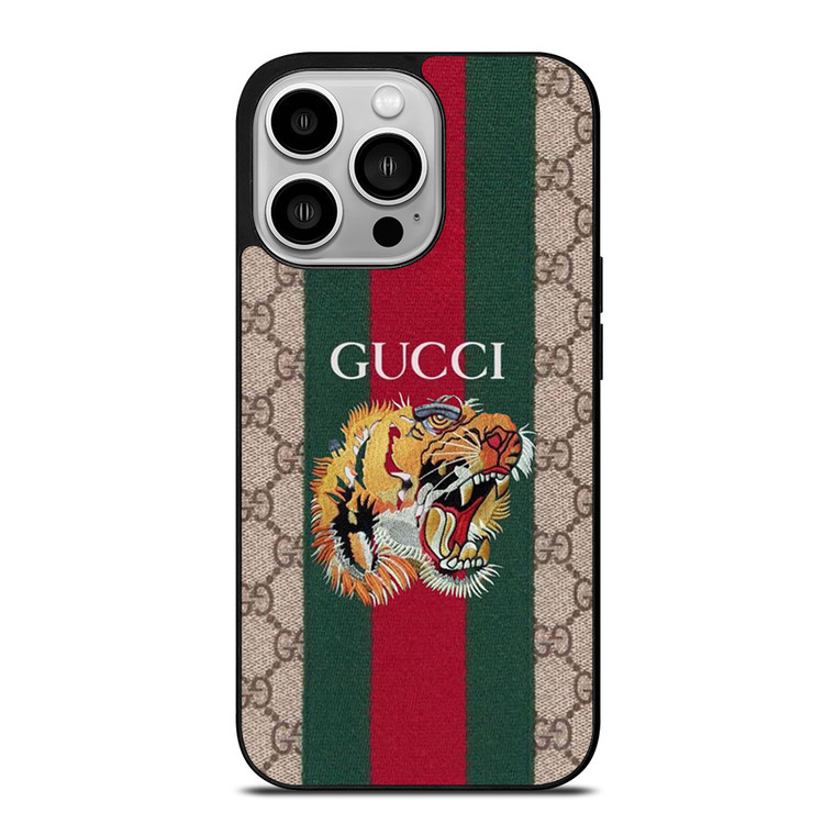 GUCCI LOGO TIGER HEAD ICON iPhone 14 Pro Case Cover