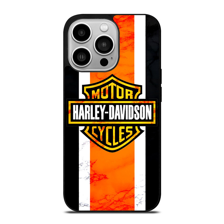 HARLEY DAVIDSON MARBLE LOGO iPhone 14 Pro Case Cover