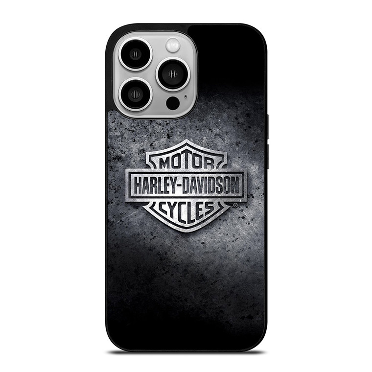 HARLEY DAVIDSON METAL LOGO iPhone 14 Pro Case Cover
