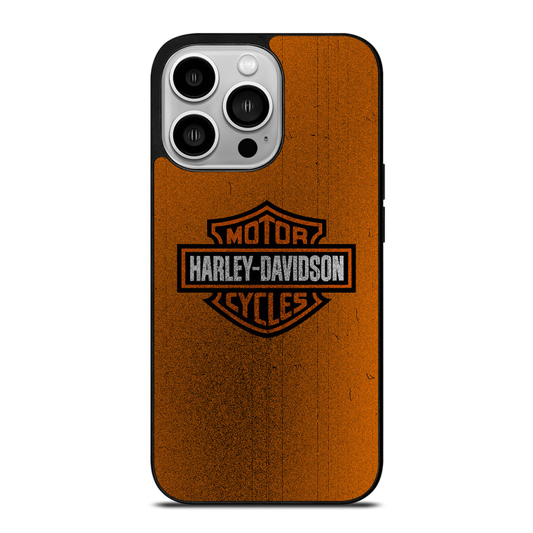 HARLEY DAVIDSON ORANGE NOISED iPhone 14 Pro Case Cover