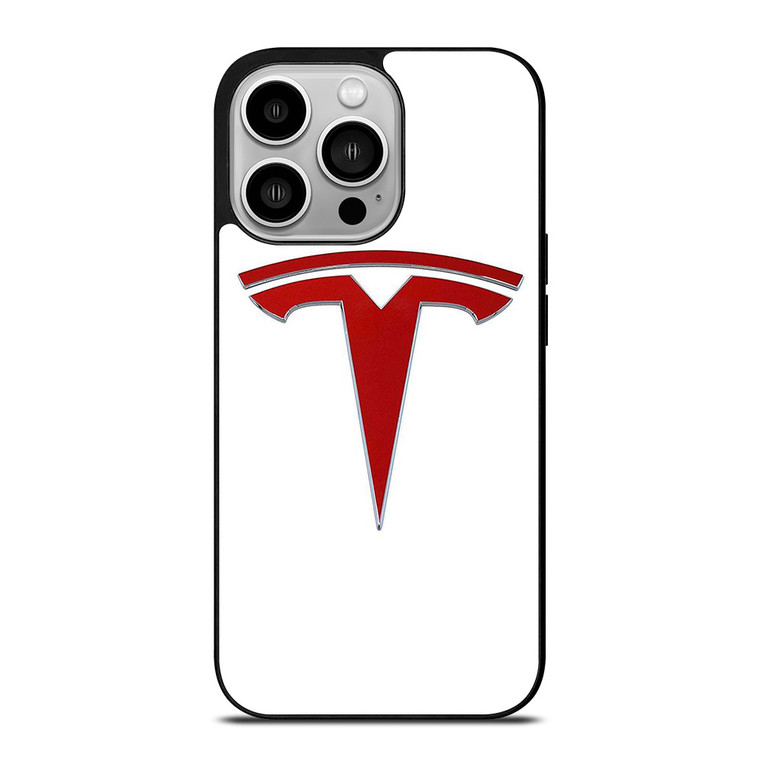 TESLA RED EMBLEM  iPhone 14 Pro Case Cover