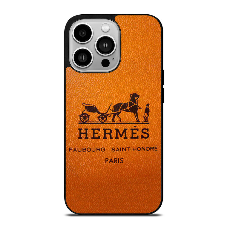 HERMES PARIS LOGO FAUBOURG SAINT-HONORE iPhone 14 Pro Case Cover
