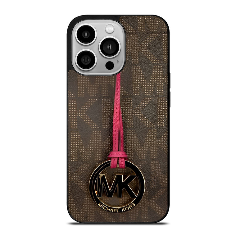 MICHAEL KORS MK PINK BROWN iPhone 14 Pro Case Cover