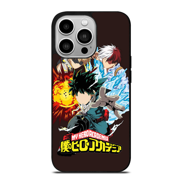 MY HERO ACADEMIA DEKU TODOROKI AND BAKUGOU iPhone 14 Pro Case Cover