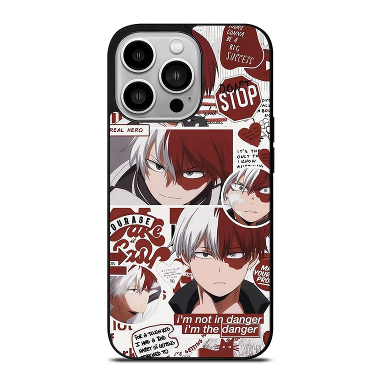 MY HERO ACADEMIA SHOTO TODOROKI QUOTE iPhone 14 Pro Case Cover
