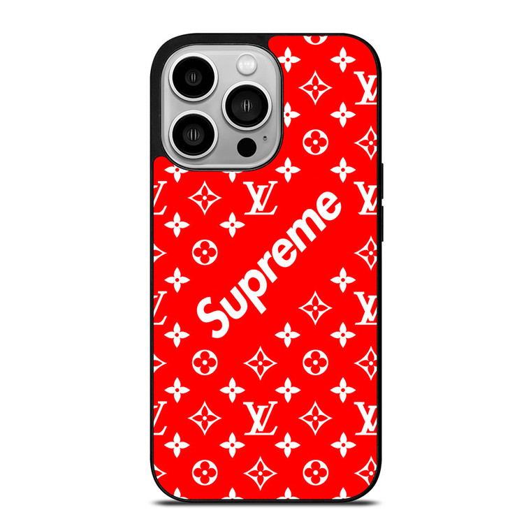 NEW SUPREME RED PATTERN iPhone 14 Pro Case Cover