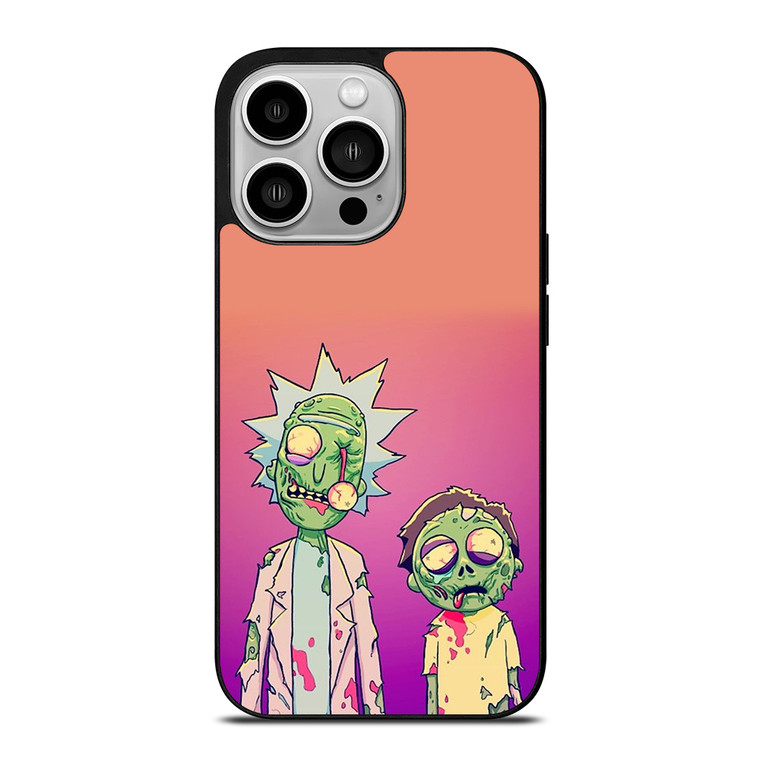 RICK AND MORTY HALLOWEEN ZOMBIES iPhone 14 Pro Case Cover