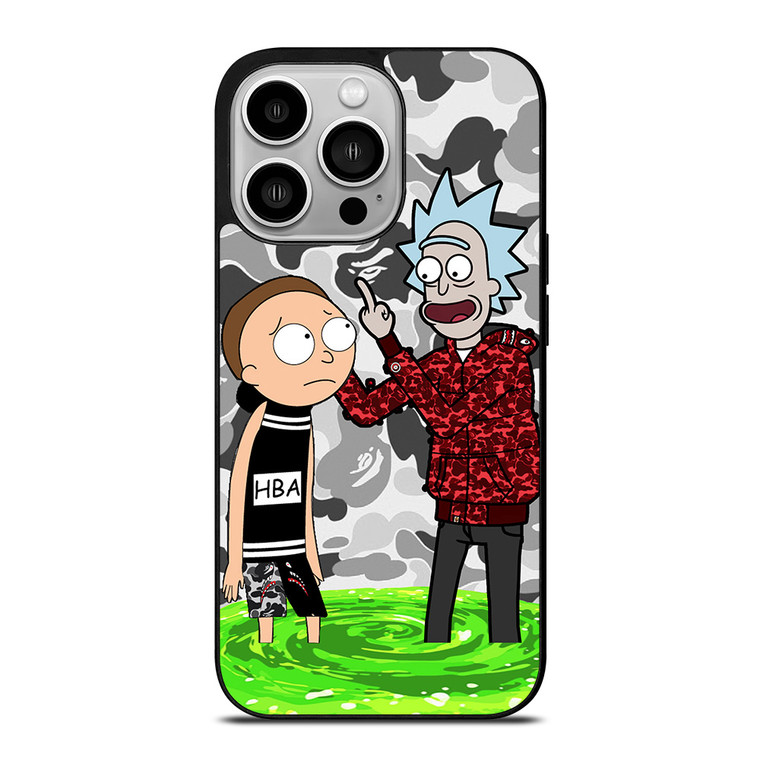 RICK AND MORTY RICK BAPE iPhone 14 Pro Case Cover