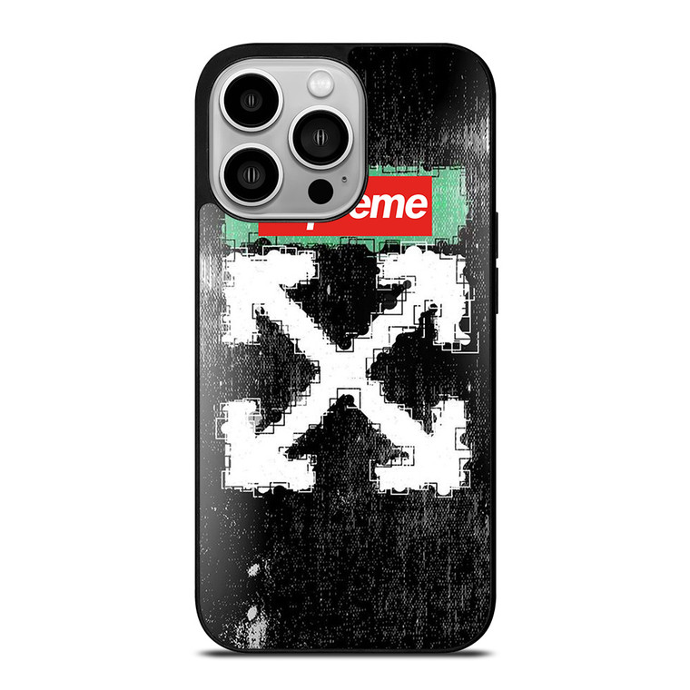 SUPREME OFF WHITE iPhone 14 Pro Case Cover