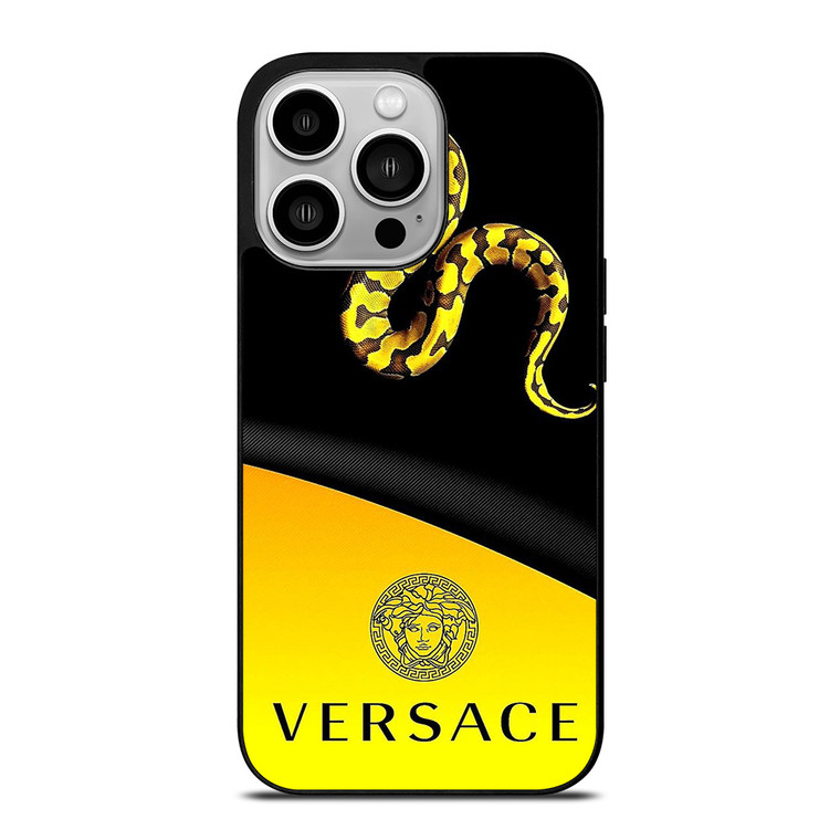 VERSACE LOGO SNAKE ICON YELLOW iPhone 14 Pro Case Cover