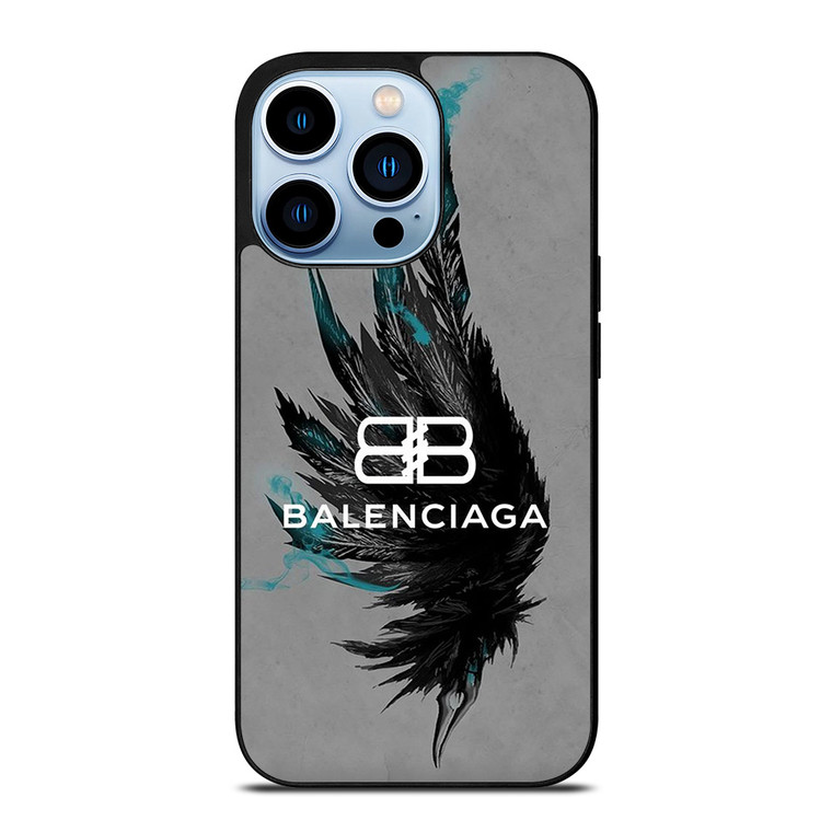 BALENCIAGA LOGO BLACK WING iPhone 13 Pro Max Case Cover