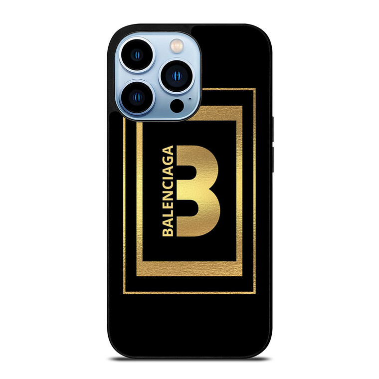 BALENCIAGA LOGO GOLD iPhone 13 Pro Max Case Cover