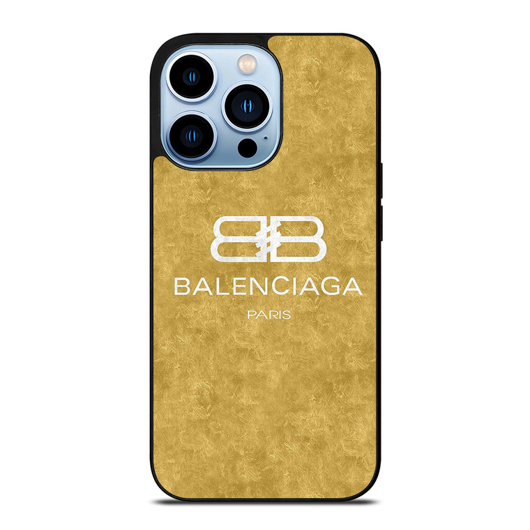 BALENCIAGA PARIS LOGO GOLDEN ICON iPhone 13 Pro Max Case Cover
