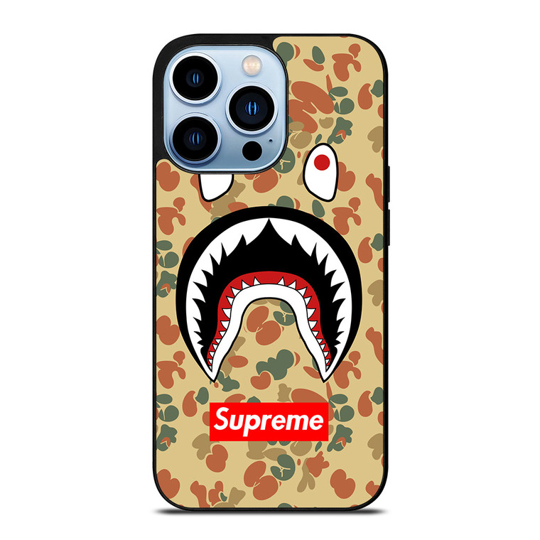 BAPE CAMO SHARK SUPREME iPhone 13 Pro Max Case Cover