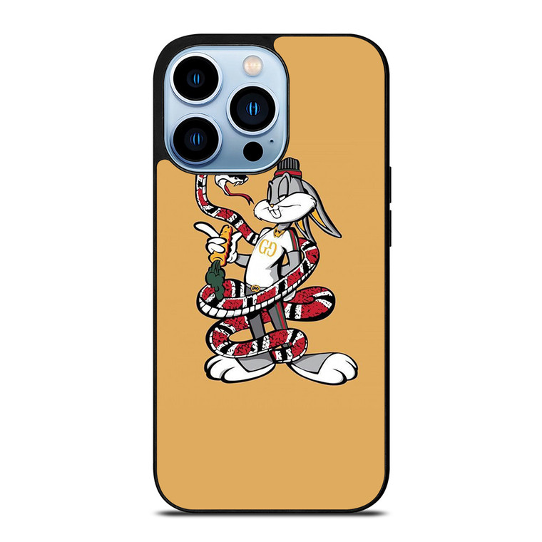 BUGS BUNNY CARTOON GUCCI SNAKE ICON iPhone 13 Pro Max Case Cover
