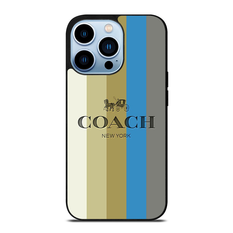 COACH NEW YORK STRIPE ICON iPhone 13 Pro Max Case Cover