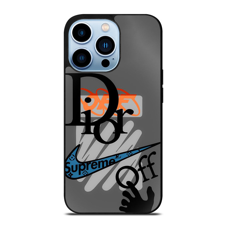 DIOR SUPREME OFF WHITE NIKE LOGO iPhone 13 Pro Max Case Cover