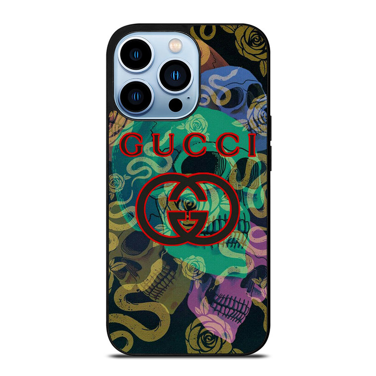 GUCCI LOGO SNAKE SKULLS ICON iPhone 13 Pro Max Case Cover