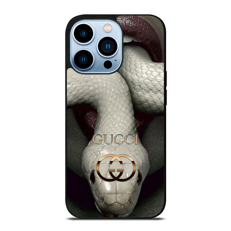 GUCCI LOGO WHITE SNAKE iPhone 13 Pro Max Case Cover