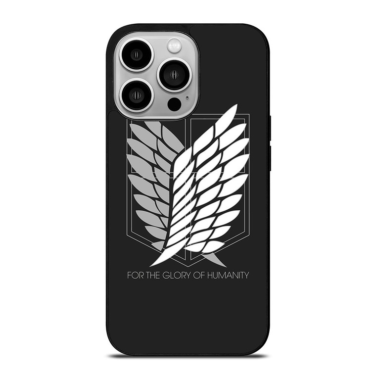WINGS OF FREEDOM ATTACK ON TITANS HUMANITY SYMBOL  iPhone 14 Pro Case Cover