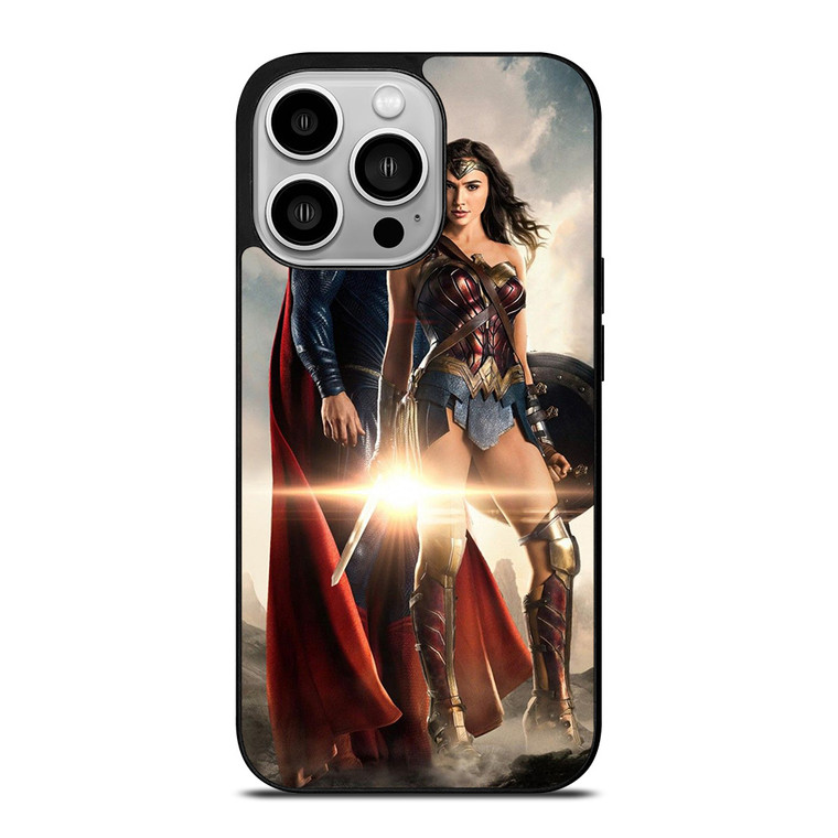 WONDER WOMAN SUPERMAN DC SUPERHERO  iPhone 14 Pro Case Cover