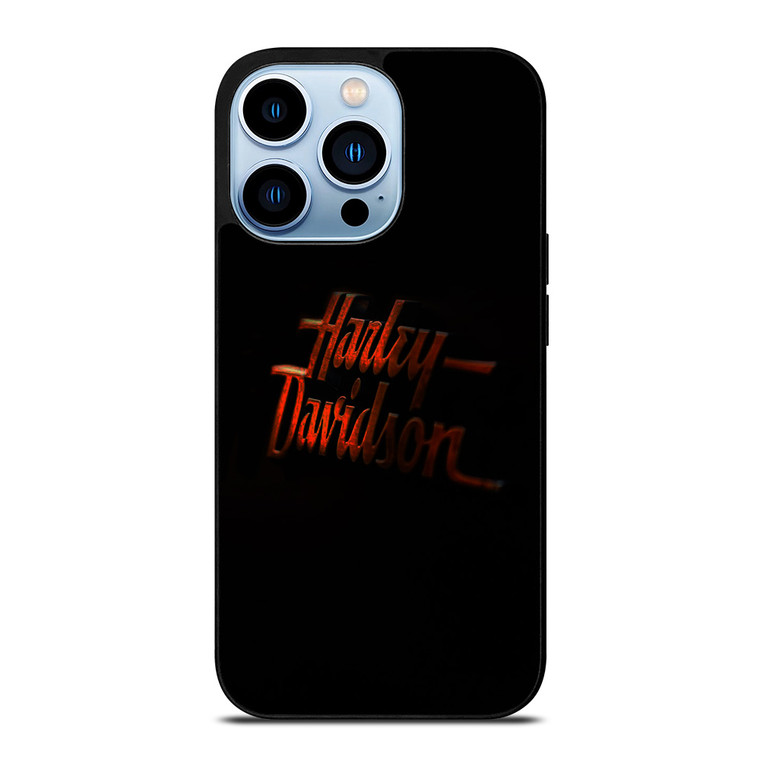 HARLEY DAVIDSON RED GLOW LOGO iPhone 13 Pro Max Case Cover