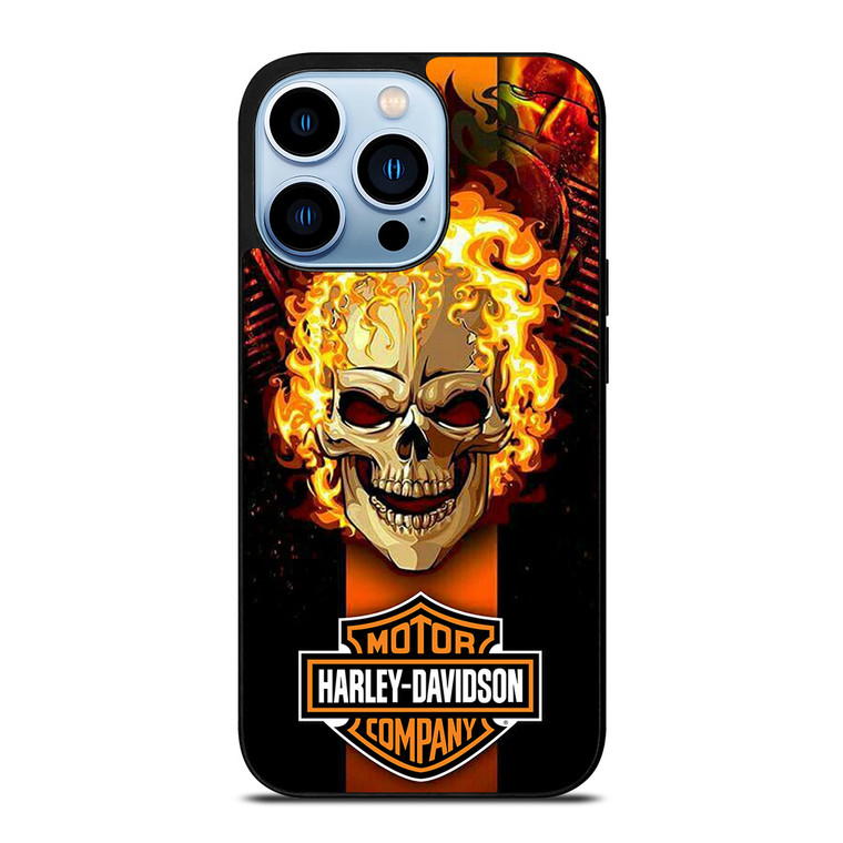 HARLEY DAVIDSON SKULL FIRE iPhone 13 Pro Max Case Cover