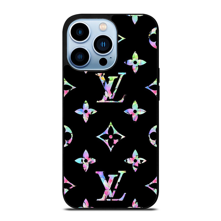LOUIS VUITTON LOGO LV BLACK RAINBOW iPhone 13 Pro Max Case Cover