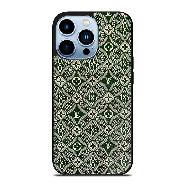 LOUIS VUITTON LOGO LV GREEN PATTERN SINCE 1854 iPhone 13 Pro Max Case Cover