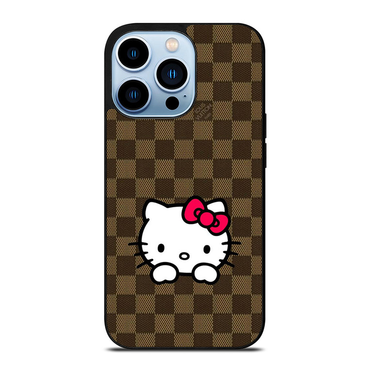 LOUIS VUITTON LOGO LV PATTERN HELLO KITTY iPhone 13 Pro Max Case Cover