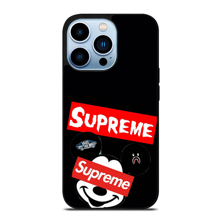MICKEY MOUSE HYPEBEAST SUPREME iPhone 13 Pro Max Case Cover