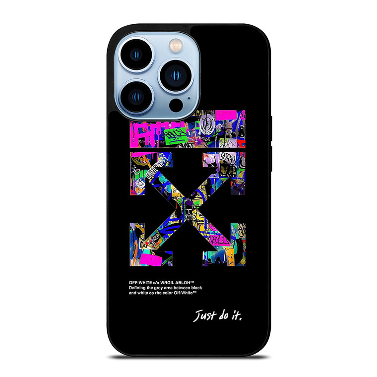 OFF WHITE LOGO JUST DO IT NIKE iPhone 13 Pro Max Case Cover