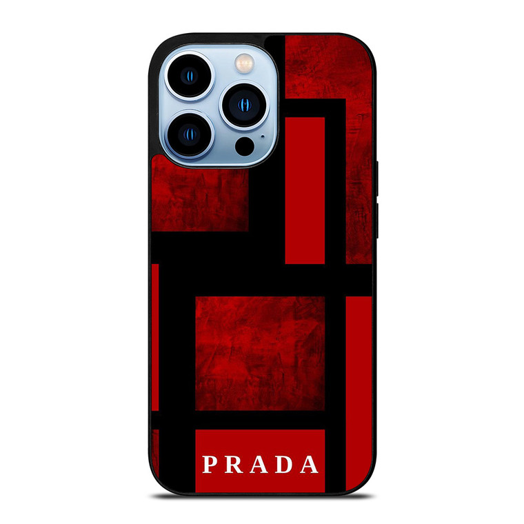 PRADA LOGO RED iPhone 13 Pro Max Case Cover