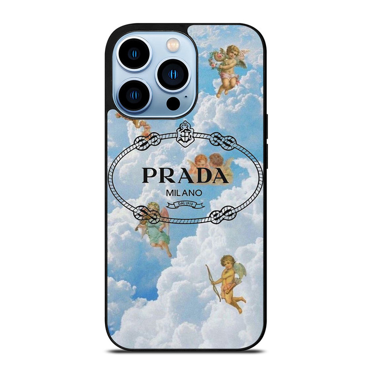 PRADA MILANO LOGO THE ANGELS iPhone 13 Pro Max Case Cover