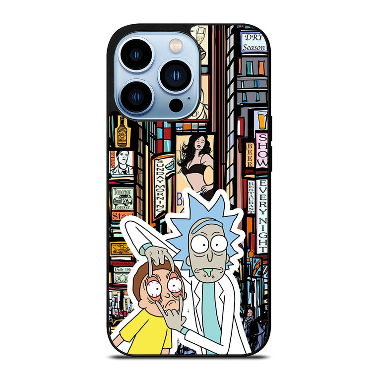 RICK AND MORTY TIMES SQUARE ART iPhone 13 Pro Max Case Cover