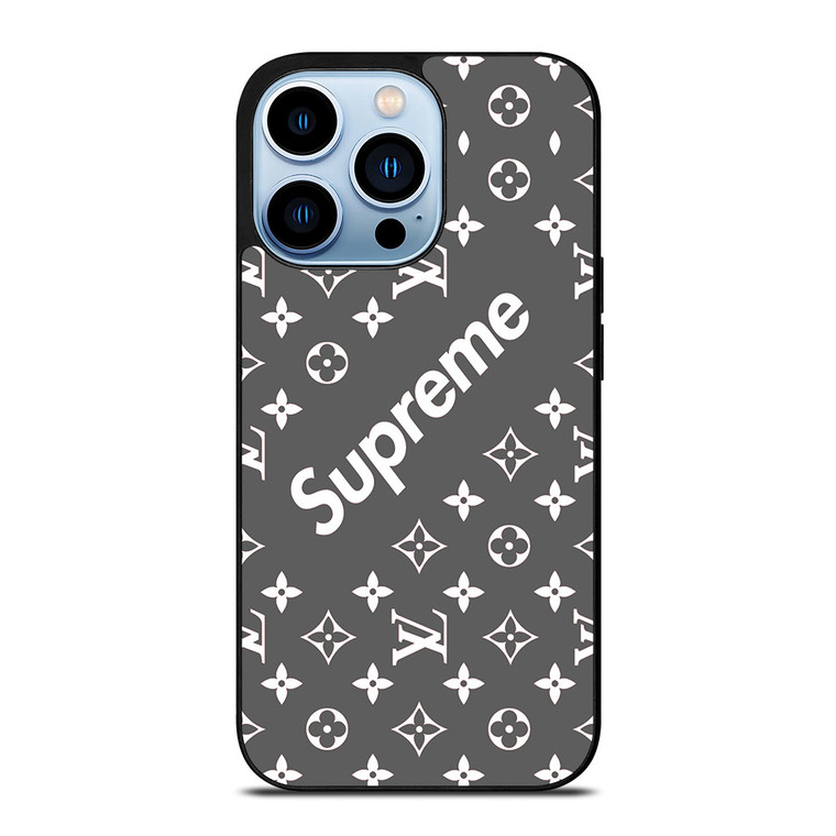 SUPREME GREY PATTREN iPhone 13 Pro Max Case Cover