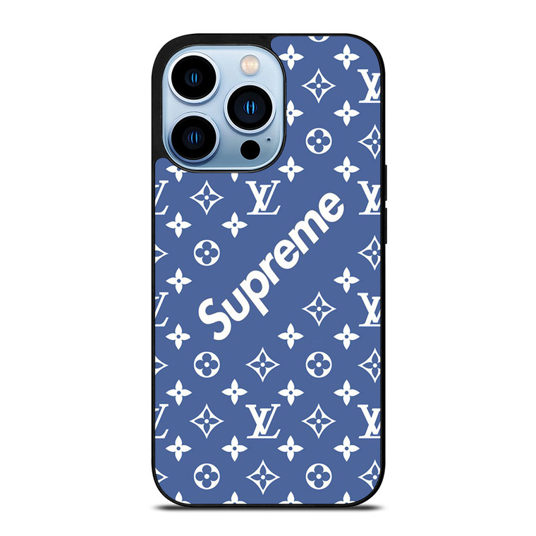 SUPREME LOUIS VUITTON BLUE iPhone 13 Pro Max Case Cover