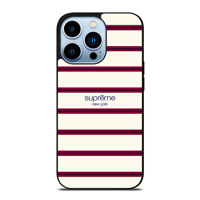 SUPREME NEW YORK RED STRIPE iPhone 13 Pro Max Case Cover