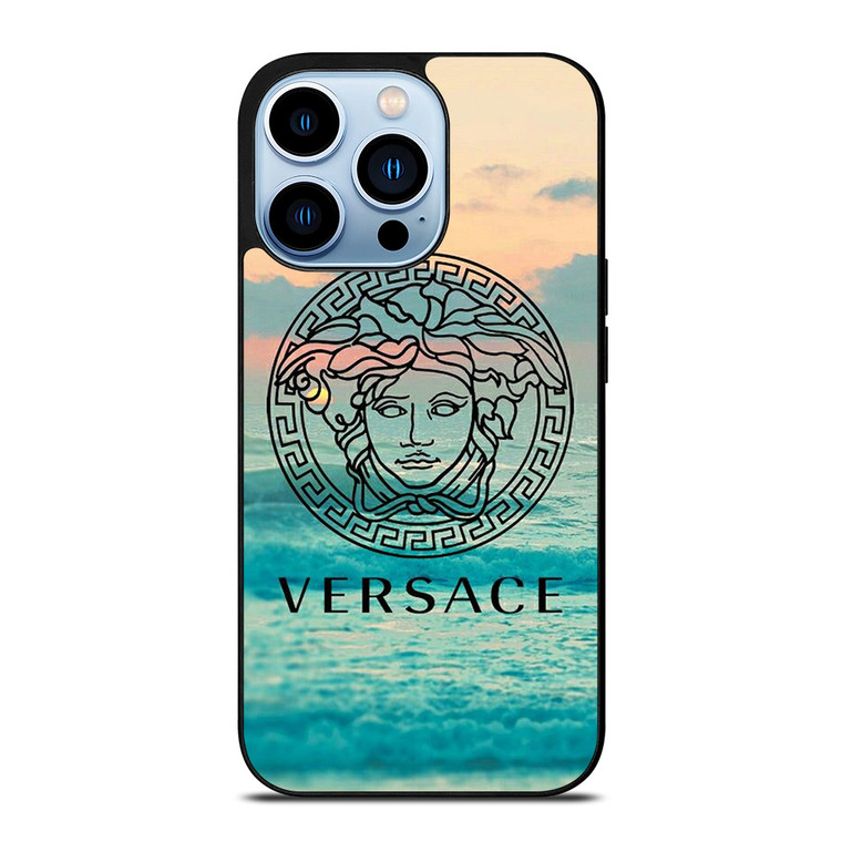 VERSACE LOGO BLUE SEA ICON iPhone 13 Pro Max Case Cover