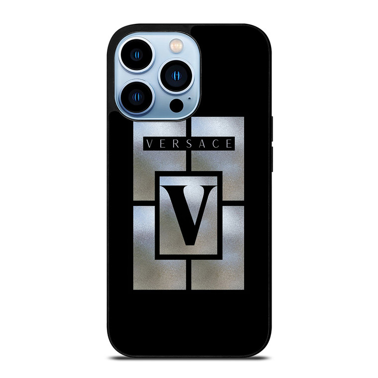 VERSACE LOGO SILVER iPhone 13 Pro Max Case Cover