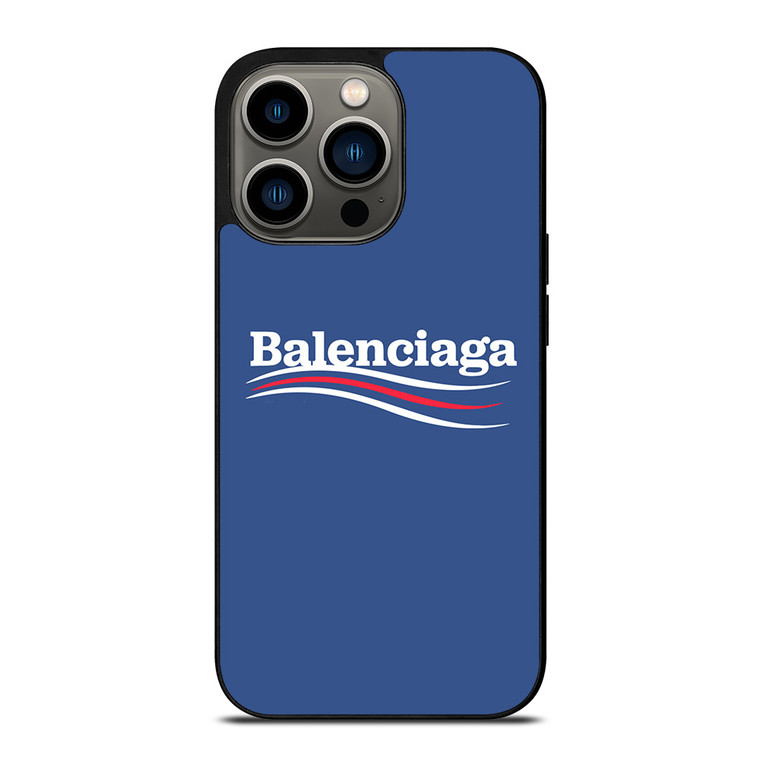 BALENCIAGA LOGO BLUE iPhone 13 Pro Case Cover