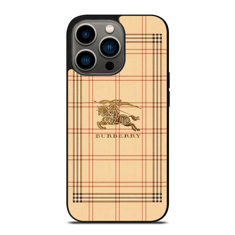 BURBERRY LOGO PATTERN ICON iPhone 13 Pro Case Cover
