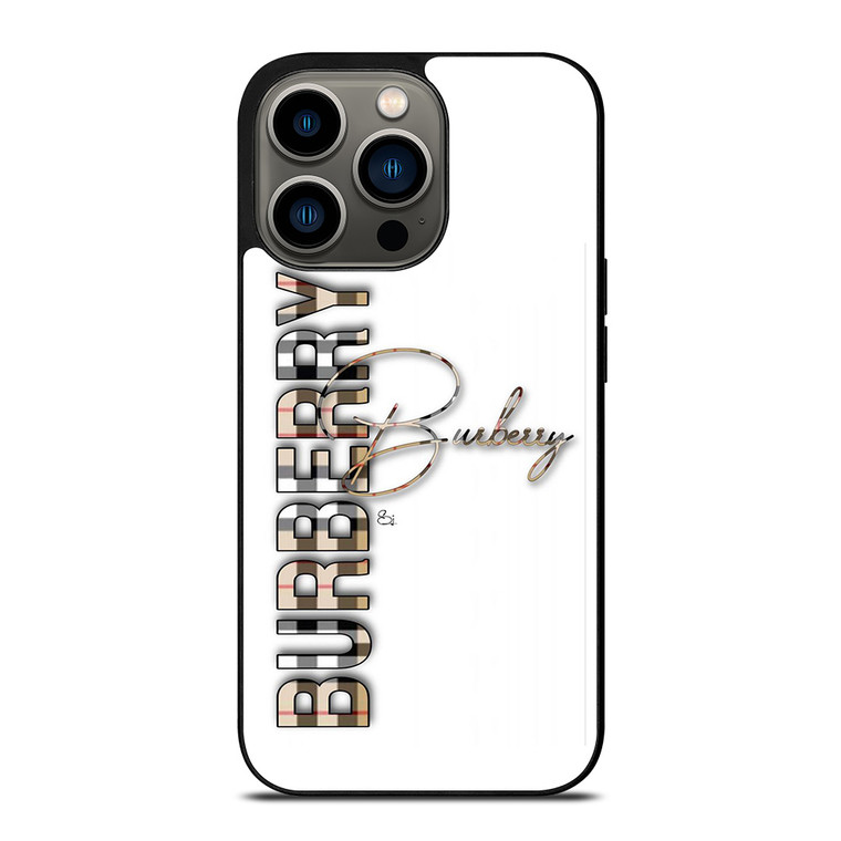 BURBERRY LONDON LOGO NEW iPhone 13 Pro Case Cover